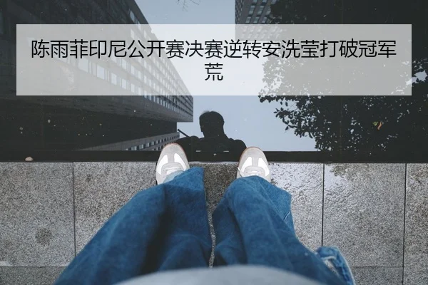 陈雨菲印尼公开赛决赛逆转安洗莹打破冠军荒
